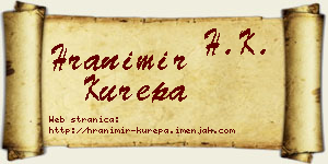 Hranimir Kurepa vizit kartica